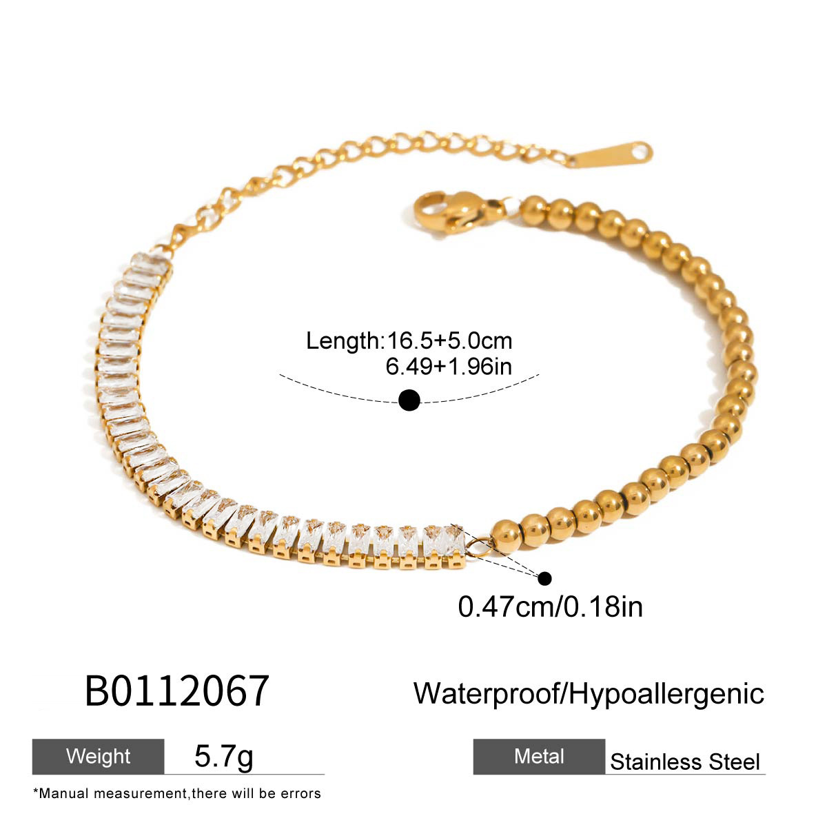 Fine Stone-Set Bracelet — CM-B008