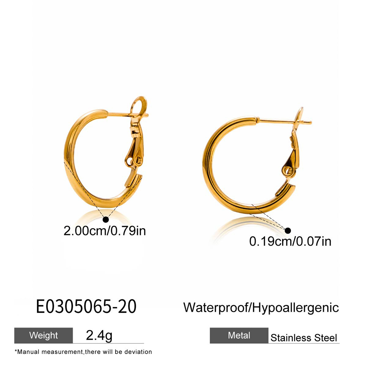 Small Hoop Earrings — CM-E009