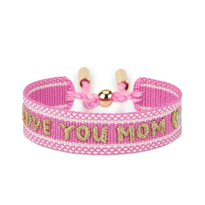 Actual ZM89-23 LOVE YOU MOM bracelet