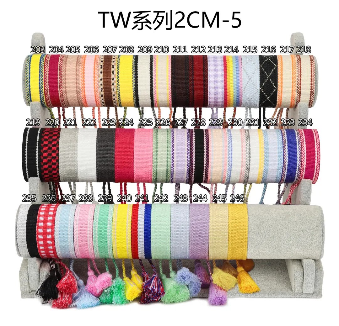 Actual TW 2 cm series 5 blank woven bracelet base choices