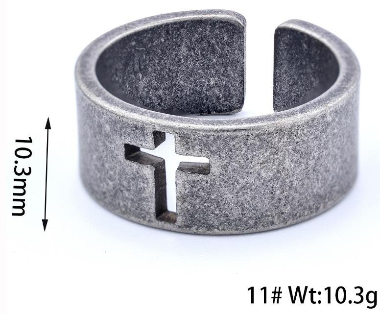 Open Cross-Cutout Ring