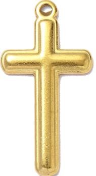 Rounded-Edge Cross Pendant